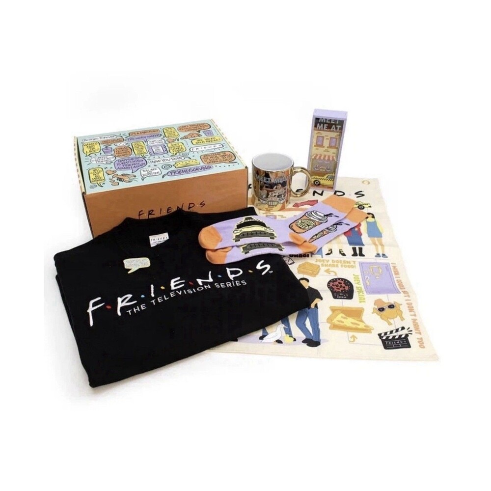 CultureFly FRIENDS TV Show Box Sz 2XL Meet Me At Central Perk Long Sleeve Shirt